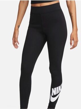 Nike Women's Black Logo Leggings